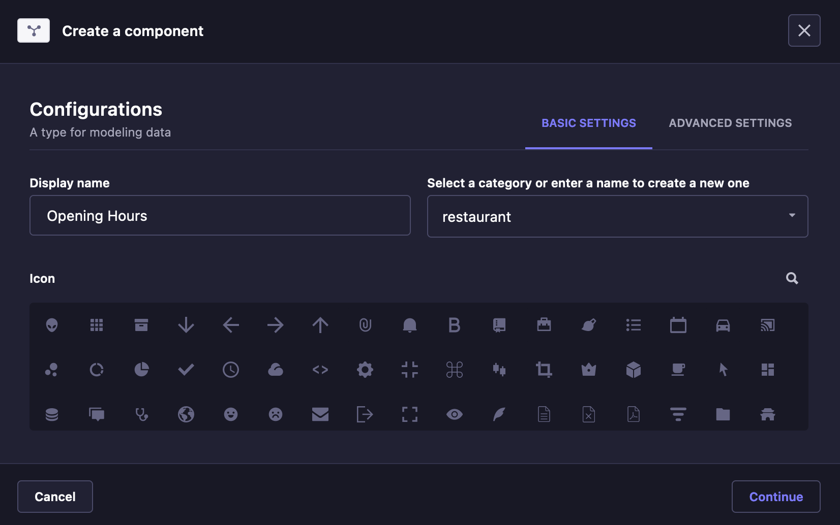 Component creation